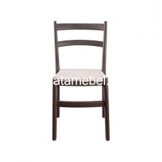 Plastic Chair - Olymplast OL 608 / Dark Brown - Cream